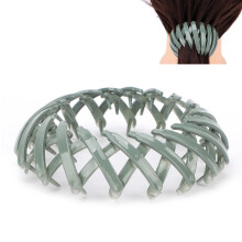 Pinces à cheveux de style nid d'oiseau durables pour chignon et queue-de-cheval vert