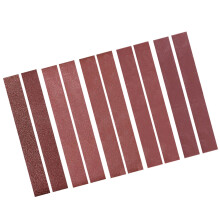 Bandes abrasives 30 x 330 mm, 10 pièces, marron rougeâtre