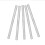 5 pièces argentées de 6 mm DIY4100-0006-0100 tige 1
