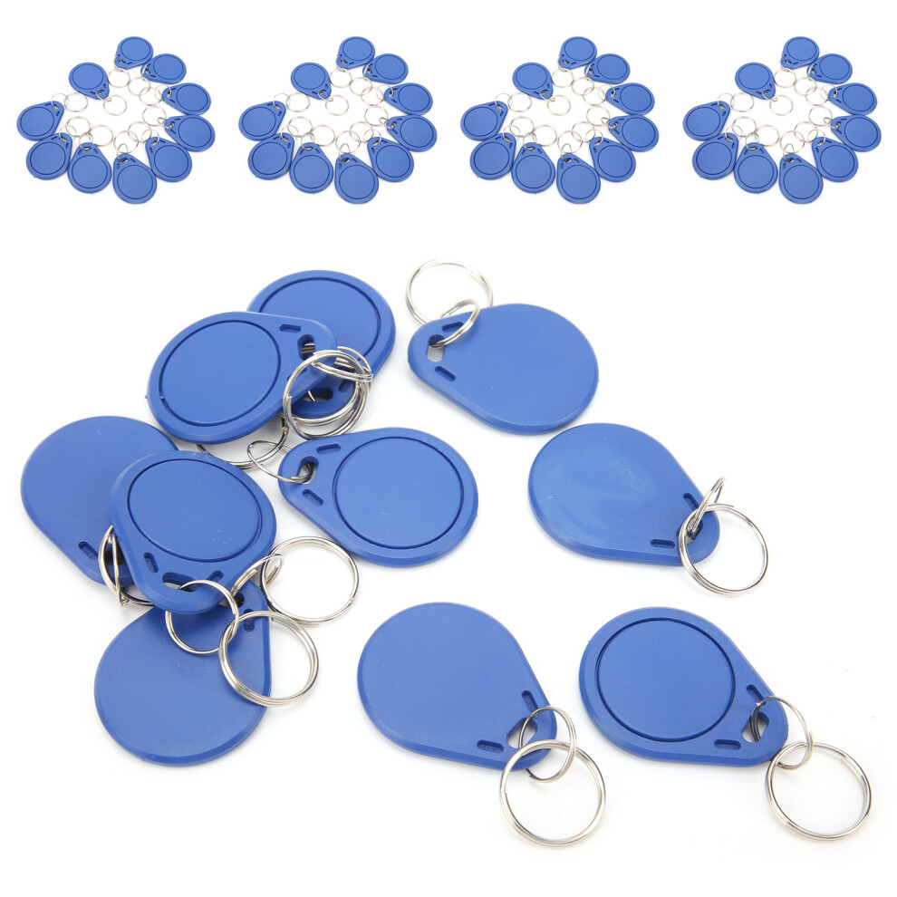 50Pcs Icuid Card Token Tag Key Chain 13.56Mhz Copyable For Access Control Time Attendance Parking Lots 6931322377904