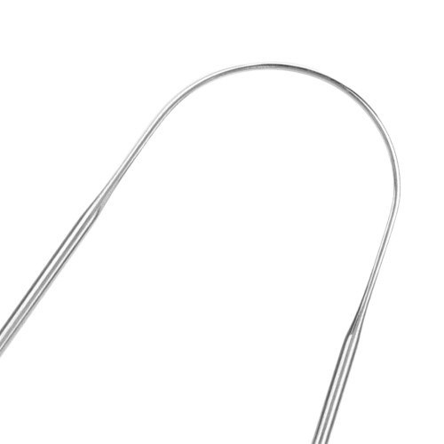 Gratte-langue en acier inoxydable en forme de U, antidérapant 2
