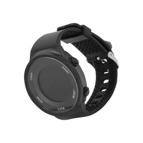 Montre numérique de sport noire 44,6 mm, 65 mAh 2