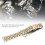 Cinturino dorato da 12 mm, Lunghezza 180 mm / 7,1 in 8