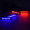 LED strobe rouge/bleu 4x6 11x9.2x2.7cm 12V télécommande 13