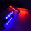 LED strobe rouge/bleu 4x6 11x9.2x2.7cm 12V télécommande 12