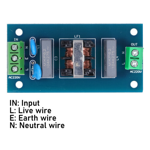 Module filtre passe-bas LPF 220V 2A 63x33mm 2