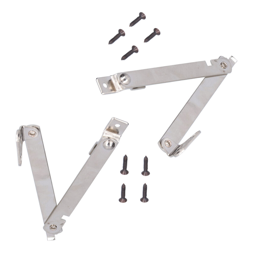 2 Set Folding Support Hinges Lid Lift Up Stay Hinge For Wooden Boxes Cabinet Cupboard Furniture Hardware 4931322380319