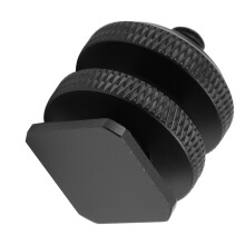 Adattatore per slitta a contatto caldo della fotocamera 1/4 di pollice argento 16g