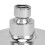 Petite pomme de douche en ABS argenté, 252 g, jet 7