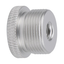 Adattatore a vite in lega di alluminio da 1/4 a 5/8, argento, 6 g