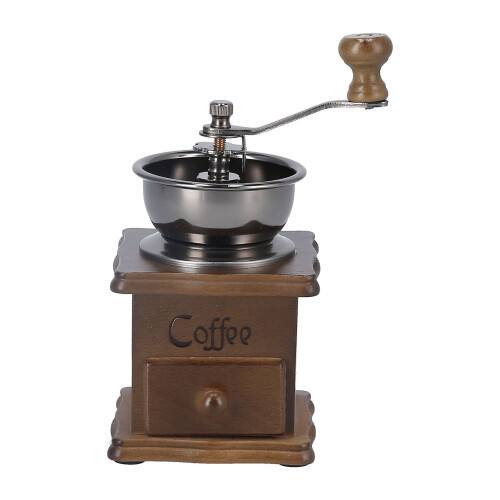 Moulin à café manuel rétro - hêtre et acier, 443 g 1