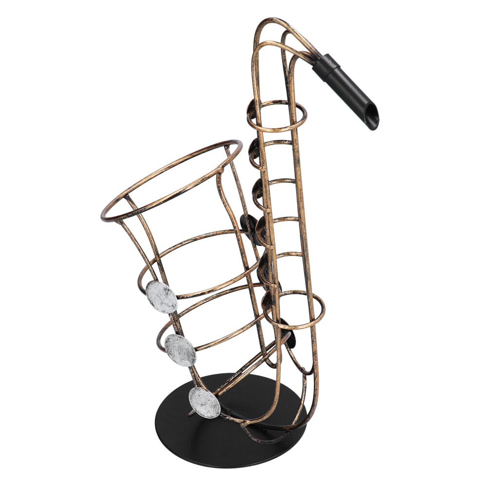 Wine Bottle Holder Metal Figurines Saxophone Practical Crafts Home Decoration Accessories-image-OPC-PHVYGSW-NEW