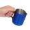 Pichet à mousse bleu en acier inoxydable de 350 ml avec graduations 9