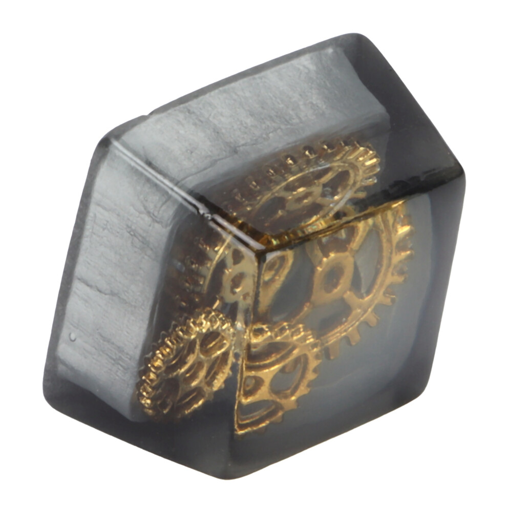 Resin Keycap Handmade Corrosionresistant Universal Mechanical Keyboard Accessories( Gear ) Black 3361322383859
