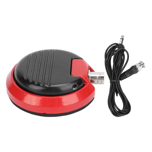 Interruttore pedale rotondo per tatuaggi, Ø7cm, cavo di 210 cm, rosso 2