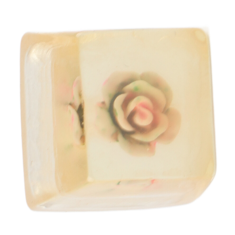 Resin Keycap Handmade Corrosionresistant Universal Mechanical Keyboard Accessories( Rose ) Pink 6901322383847