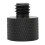 Adattatore per asta microfonica 5/8F a 3/8M, alluminio, nero. 15