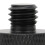 Adattatore per asta microfonica 5/8F a 3/8M, alluminio, nero. 3