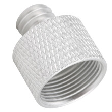 Adattatore per supporto microfono 5/8" femmina a 3/8" argento