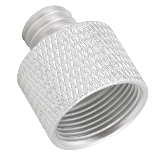 Adattatore per supporto microfono 5/8" femmina a 3/8" argento