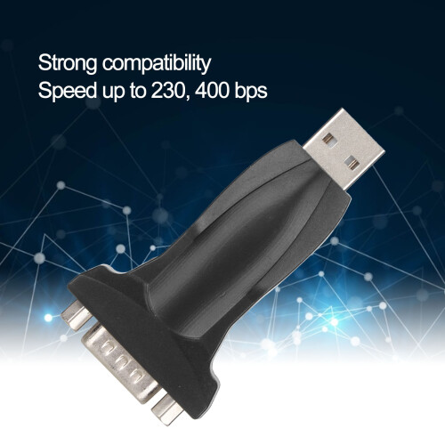 Convertitore USB a RS232 DB9 maschio, nero PL2303 chip 2