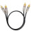 Cavo 2RCA maschio a 2RCA maschio, 0,5 m / 1,6 ft, nero 9