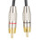 Cavo 2RCA maschio a 2RCA maschio, 0,5 m / 1,6 ft, nero 6