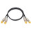 Cavo 2RCA maschio a 2RCA maschio, 0,5 m / 1,6 ft, nero 5