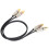 Cavo 2RCA maschio a 2RCA maschio, 2 m / 6,6 ft, Nero 9