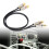 Cavo 2RCA maschio a 2RCA maschio, 2 m / 6,6 ft, Nero 1