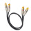 Cavo 2RCA maschio a 2RCA maschio, 2 m / 6,6 ft, Nero 6
