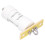 Balun 1:2 1-56MHz 200W ABS blanc 50Ω-100Ω Compact 15