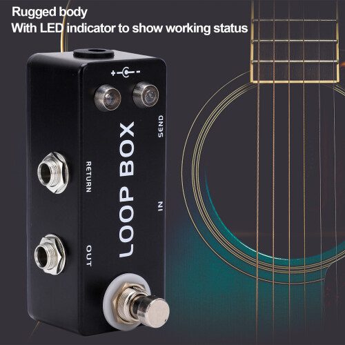 Mini Metal Pedale di loop per chitarra, nero, True Bypass 2