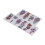 20 tatouages floraux multicolores 4,5x8,3 pouces 7