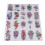 20 tatouages floraux multicolores 4,5x8,3 pouces 1