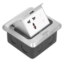 J02 Prise pop-up au sol 250 V 13 A IP40 aluminium