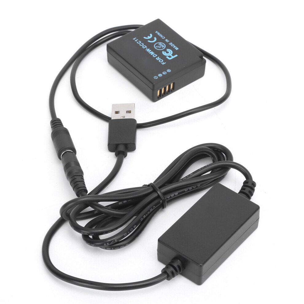 Usb To Dmwdcc11 Full Decoding Dummy Battery For Gf3/Gf5/Gf6/Gx7/Gx9/Gx80/Gx85/Gx86/Lx100/S6k/F3k Cameras 4601322388744