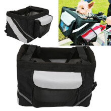 Dog Bicycle Bag Detachable Front Bike Carrier Basket Bag for Small Medium Pet Dogs