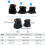 Perruque pour animal de compagnie (chien/chat) - accessoire capillaire - Noir - S/M/L 6