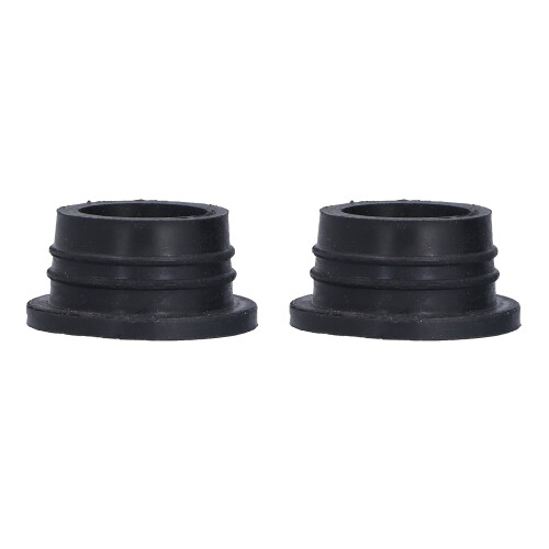 2 pezzi di paracolpi in gomma per scala della piscina nera 5x3,7x2,5 cm 2