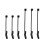 30 pièces manchons d'hameçon D Rig Aligner S/L 28mm/32mm 6