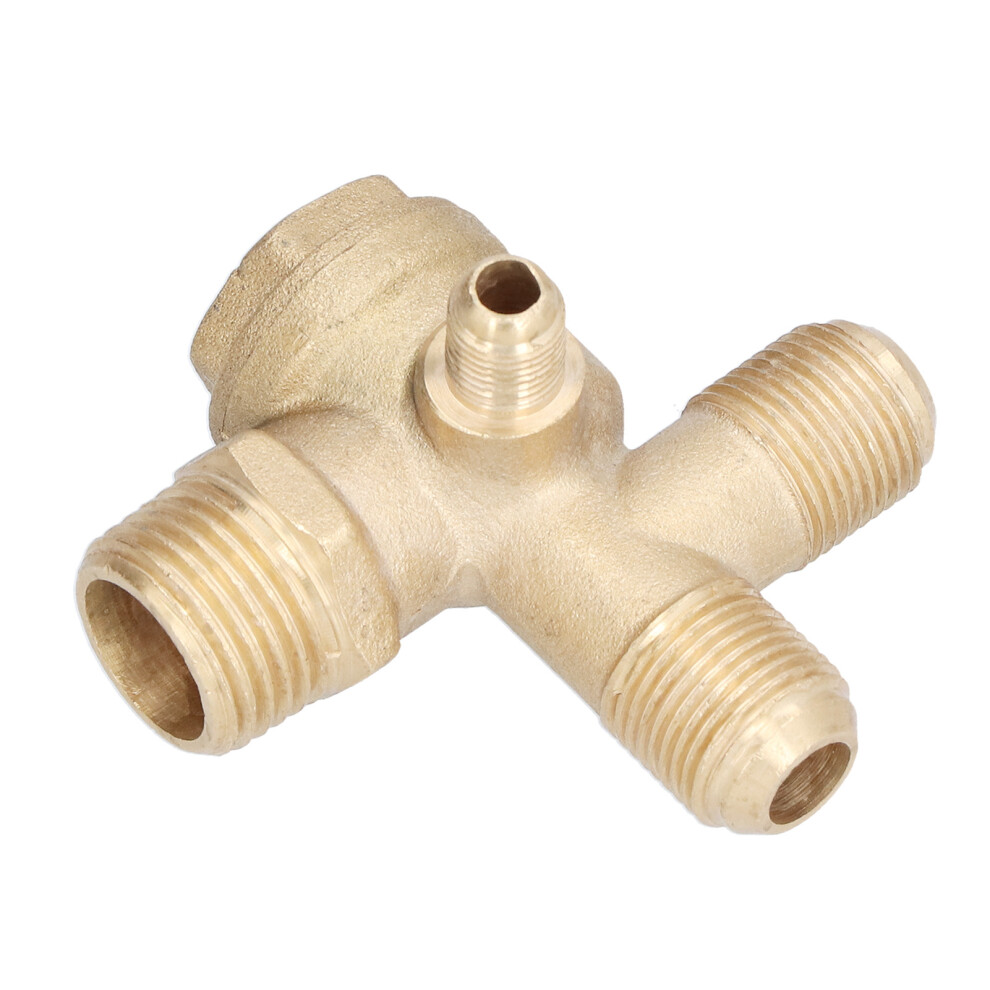 Check Valve 4 Way Threaded Cast Copper Electric Drive Air Compressor Accessories 21X16x16x10mm 7681322392023