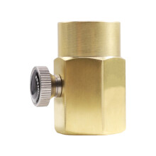 Ottone Adattatore di Rifornimento CO2 da TR21-4 a CGA320 8x8x5 cm