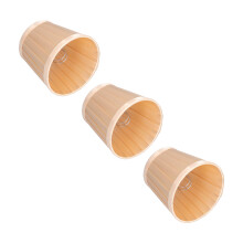 3 pezzi di paraluce clip-on E14 dorato chiaro 12x11x8,5 cm
