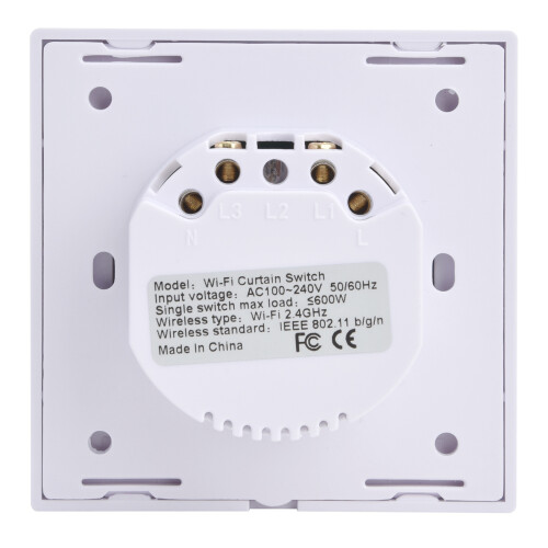 86-EU 100-240V Interrupteur de rideau WiFi 8,68,62,5 cm 2