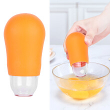 Separatore di tuorlo 50 g Portatile ABS+Silicone Arancione