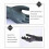 Guanti impregnati di nitrile, M, Nero/Grigio, 70 g 6
