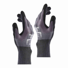 Guanti impregnati di nitrile, M, Nero/Grigio, 70 g
