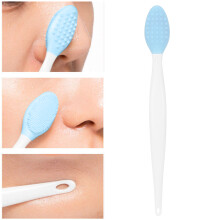 Spazzola per la pulizia del naso in silicone morbido blu - 1 pezzo