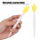 Brosse nasale en silicone souple - double face - jaune 5